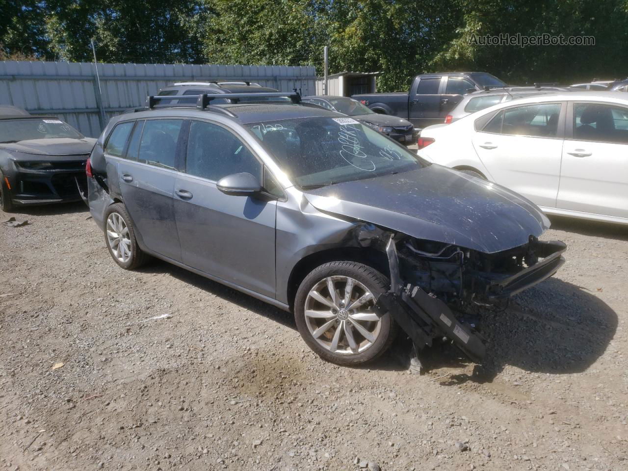 2016 Volkswagen Golf Sportwagen S Серый vin: 3VWC17AU1GM520135