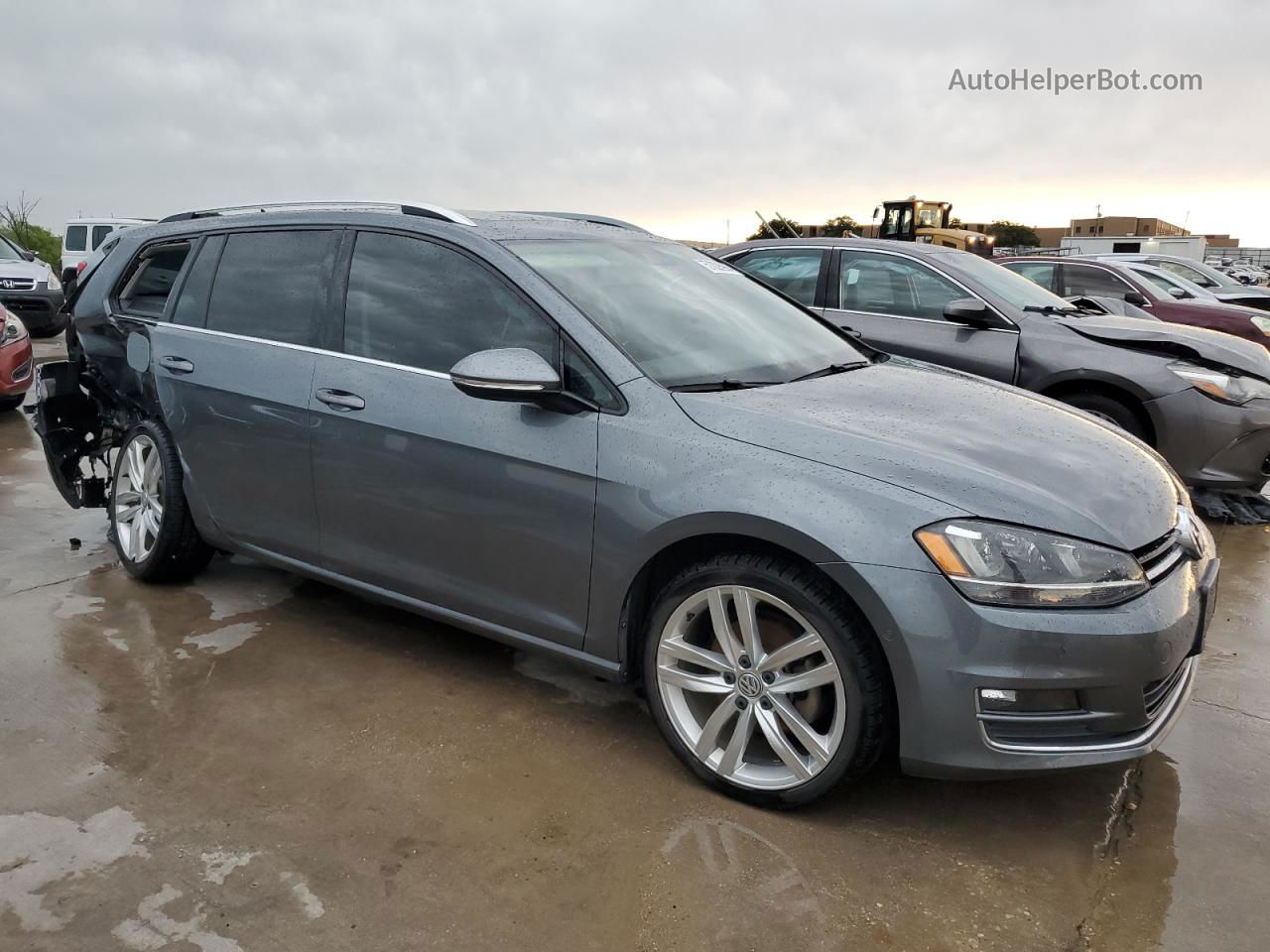 2016 Volkswagen Golf Sportwagen S Gray vin: 3VWC17AU1GM521897