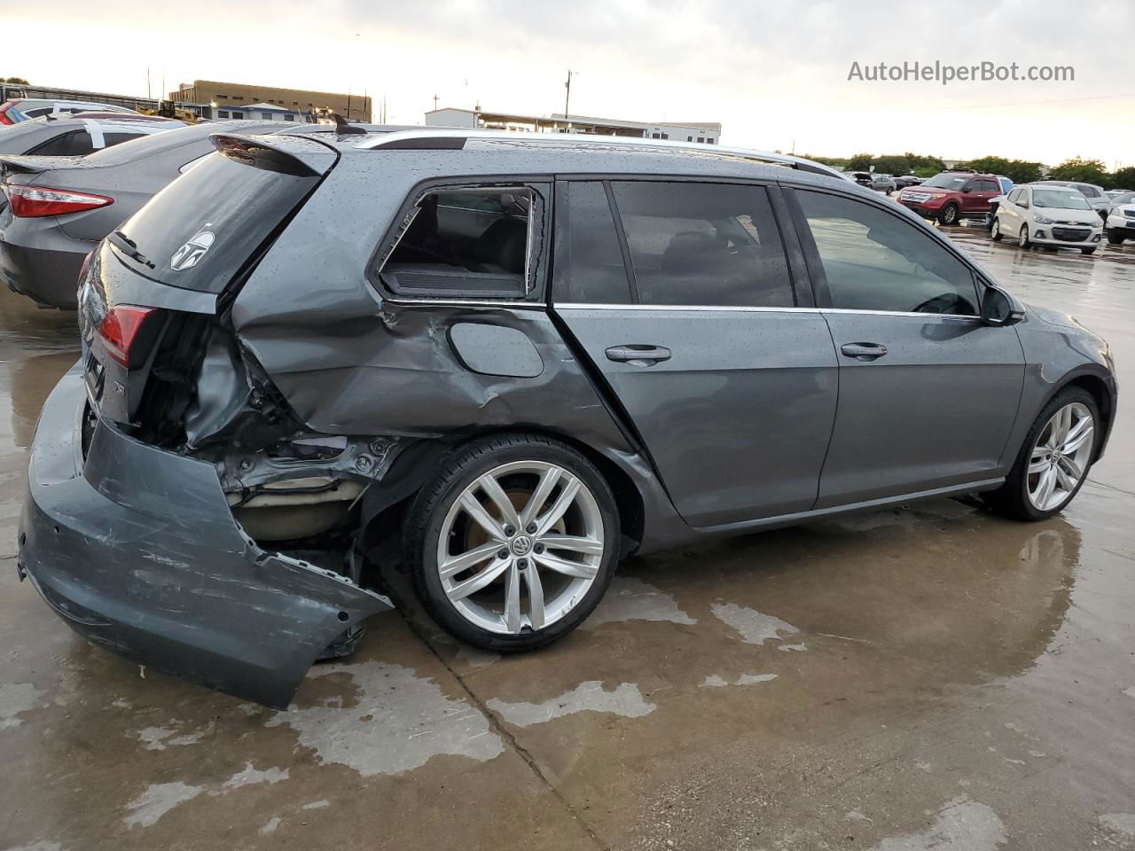 2016 Volkswagen Golf Sportwagen S Gray vin: 3VWC17AU1GM521897