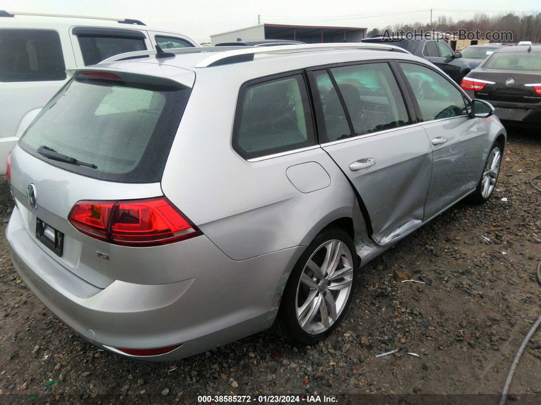 2017 Volkswagen Golf Sportwagen Tsi Sel Silver vin: 3VWC17AU1HM500663