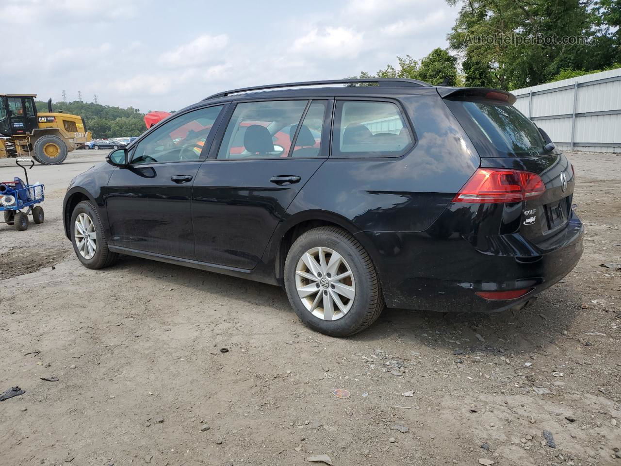 2017 Volkswagen Golf Sportwagen S Черный vin: 3VWC17AU1HM501246