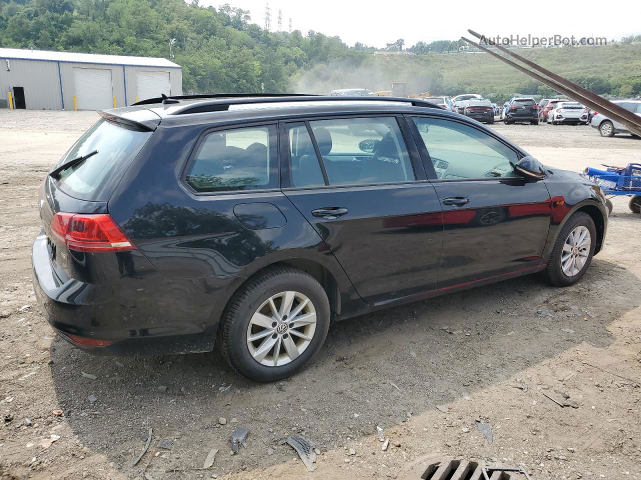 2017 Volkswagen Golf Sportwagen S Black vin: 3VWC17AU1HM501246