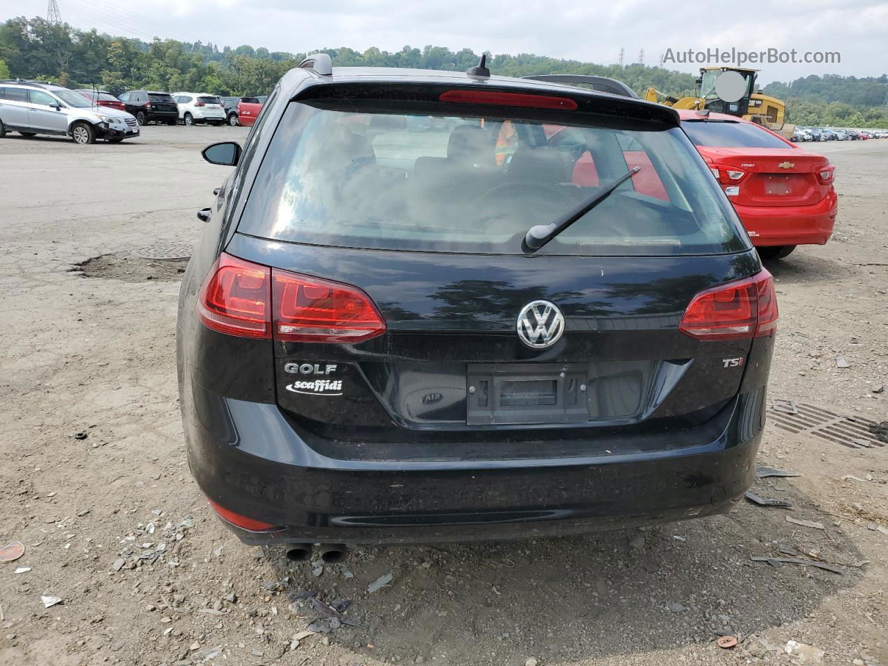 2017 Volkswagen Golf Sportwagen S Black vin: 3VWC17AU1HM501246