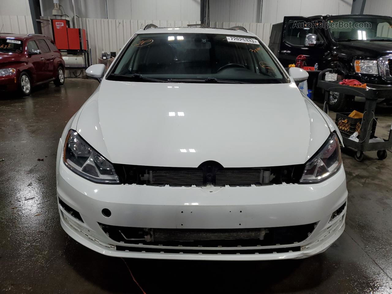 2016 Volkswagen Golf Sportwagen S White vin: 3VWC17AU2GM516997