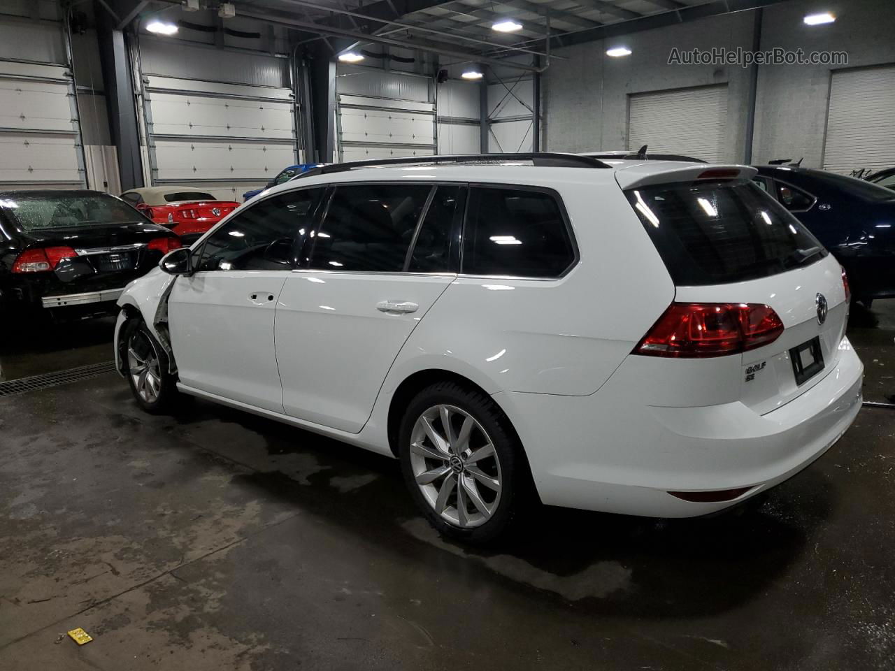 2016 Volkswagen Golf Sportwagen S White vin: 3VWC17AU2GM516997