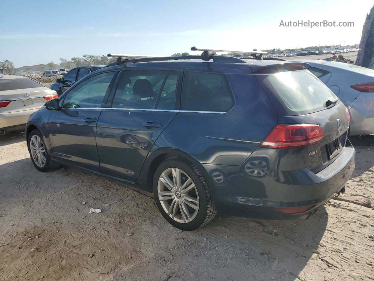 2016 Volkswagen Golf Sportwagen S Blue vin: 3VWC17AU2GM522945