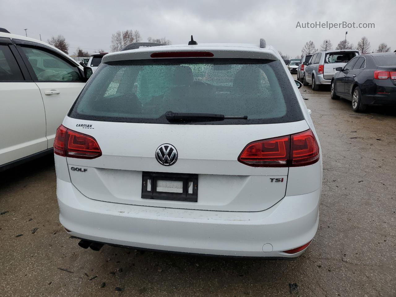 2017 Volkswagen Golf Sportwagen S Белый vin: 3VWC17AU2HM537432