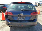 2016 Volkswagen Golf Sportwagen S Синий vin: 3VWC17AU4GM500798