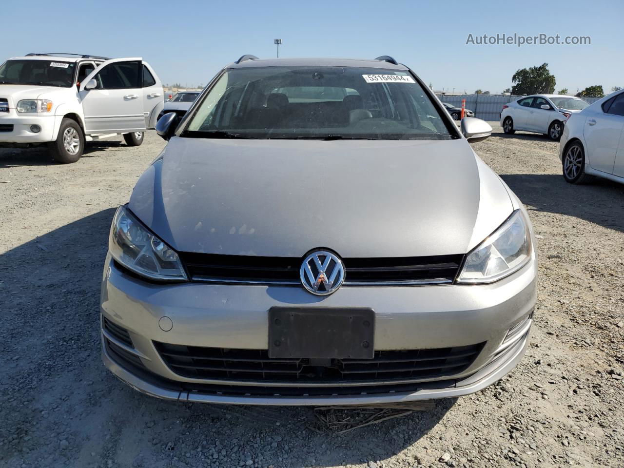 2016 Volkswagen Golf Sportwagen S Silver vin: 3VWC17AU5GM519943