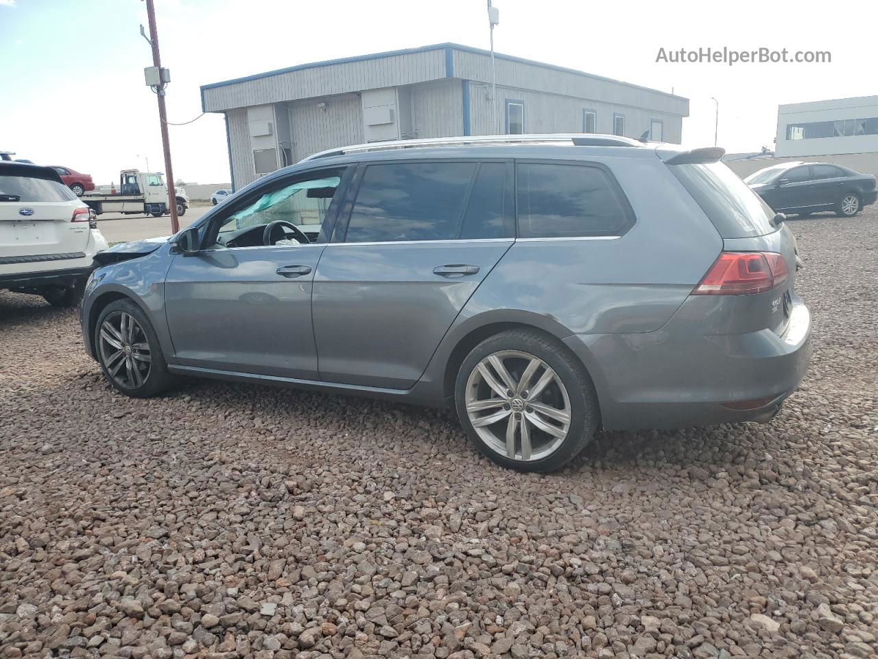 2017 Volkswagen Golf Sportwagen S Gray vin: 3VWC17AU5HM505154