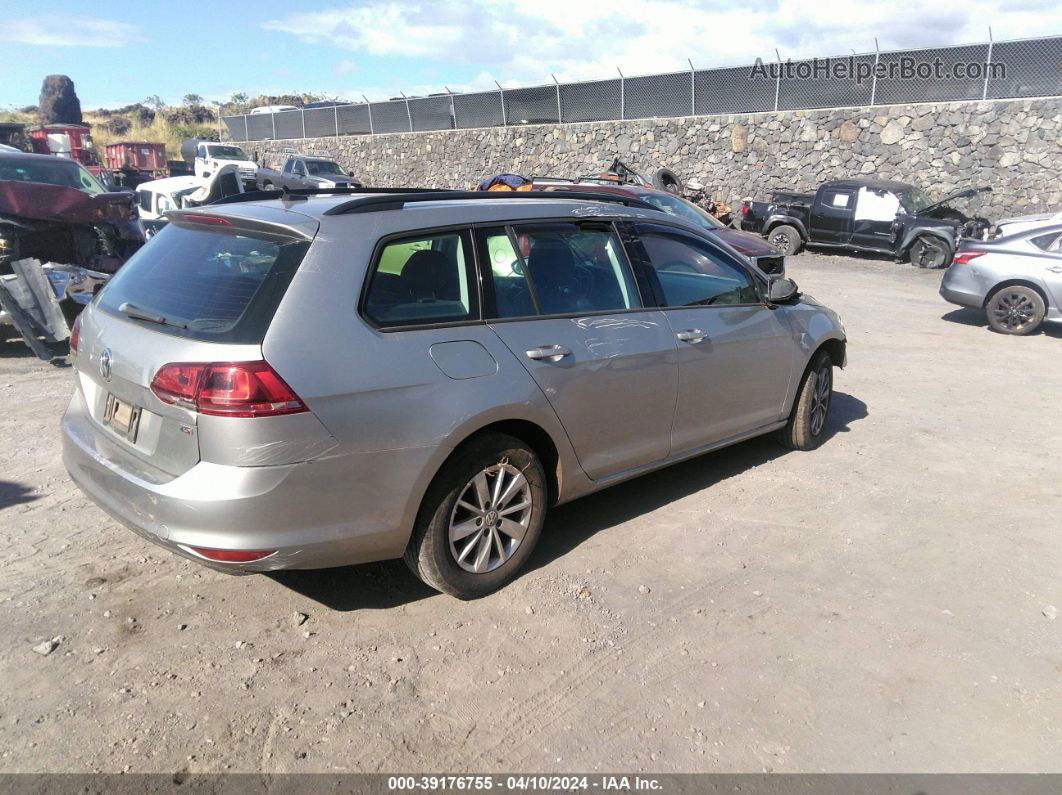 2015 Volkswagen Golf Sportwagen Tsi S 4-door Серебряный vin: 3VWC17AU6FM509050