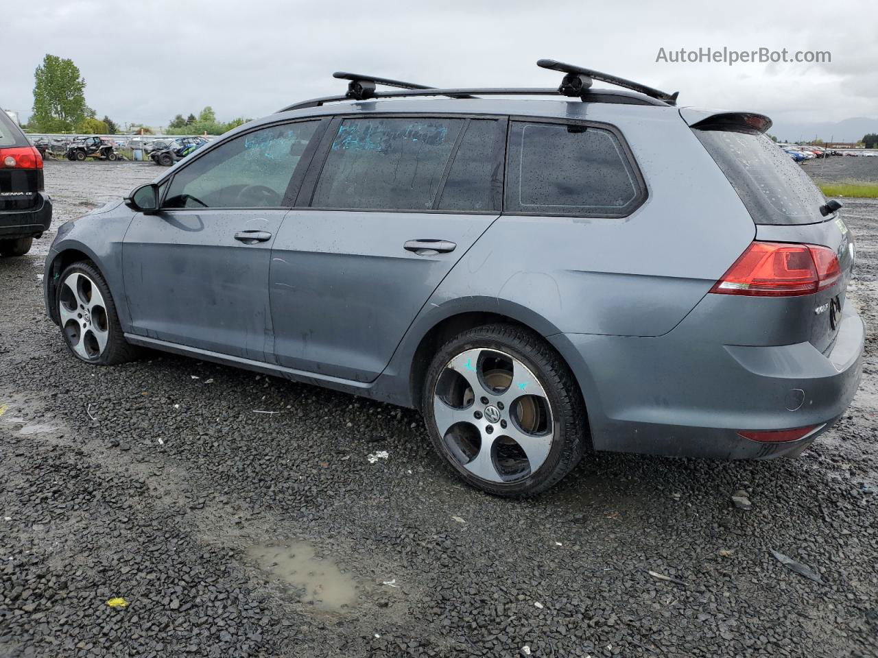 2016 Volkswagen Golf Sportwagen S Gray vin: 3VWC17AU6GM505999