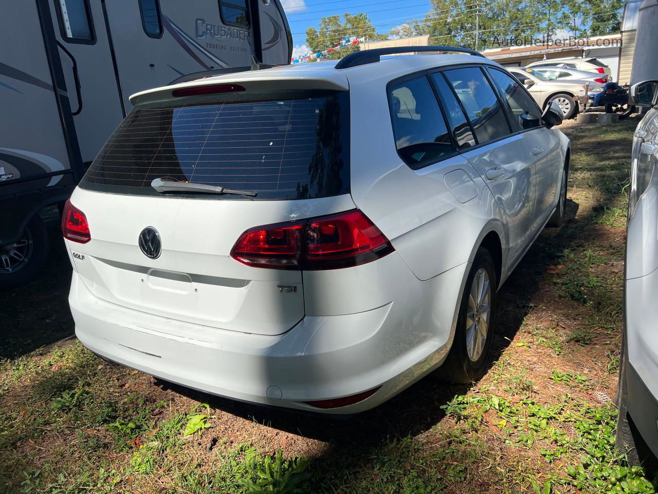 2016 Volkswagen Golf Sportwagen S White vin: 3VWC17AU6GM511141