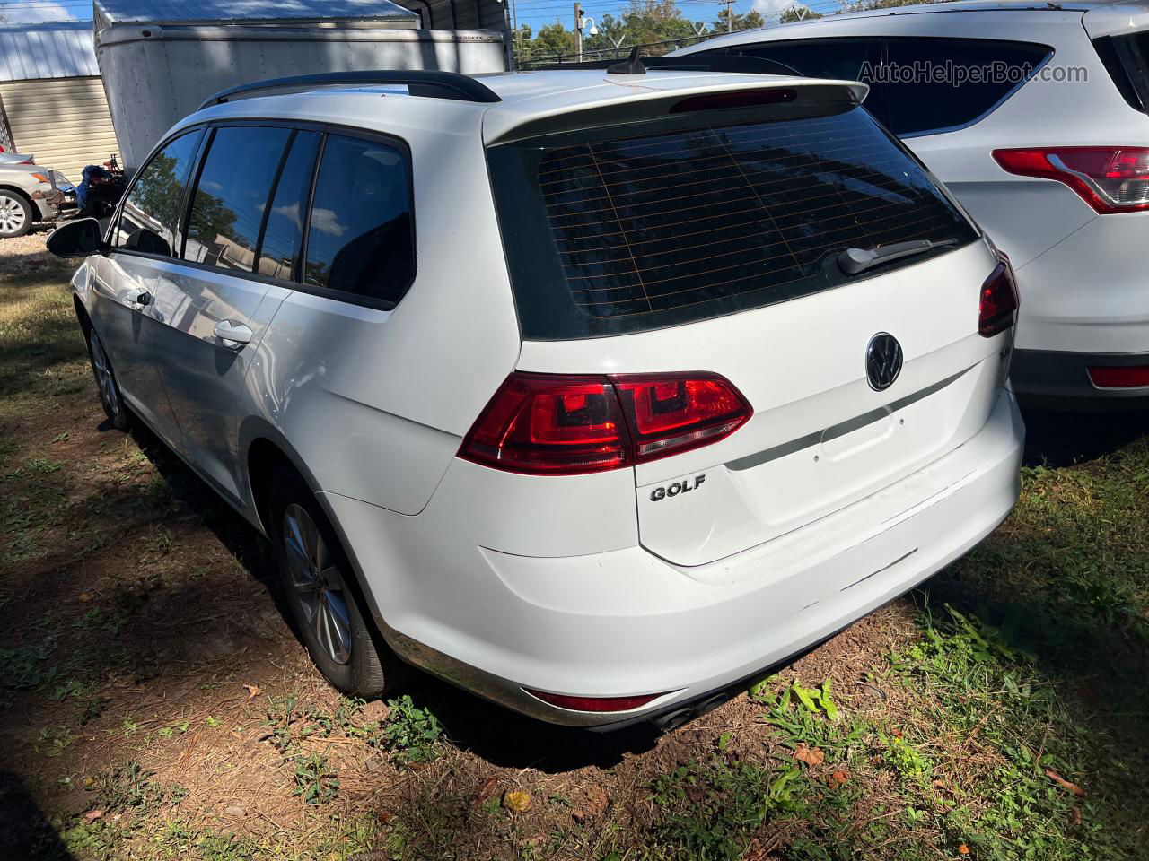 2016 Volkswagen Golf Sportwagen S White vin: 3VWC17AU6GM511141