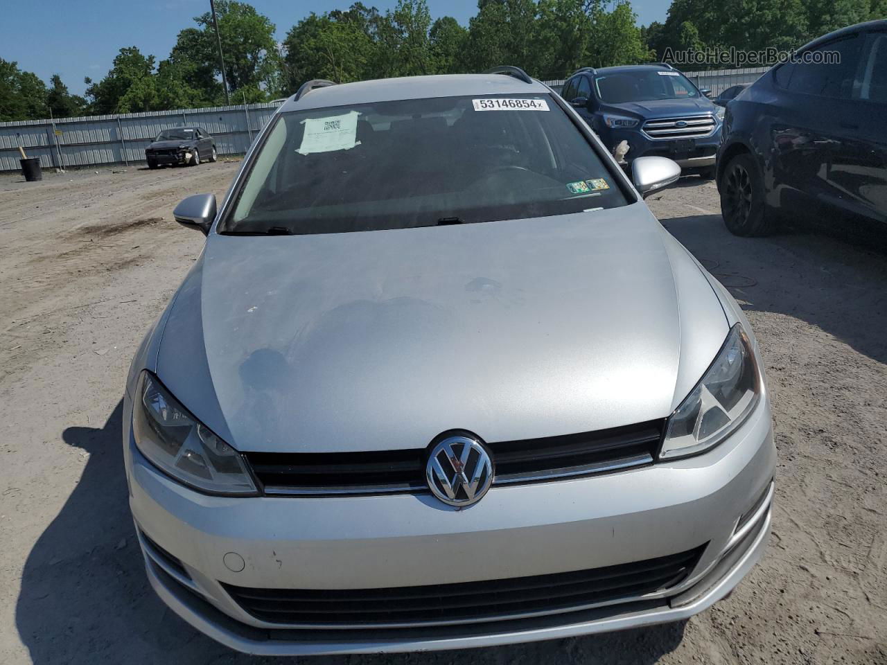 2016 Volkswagen Golf Sportwagen S Silver vin: 3VWC17AU6GM514251