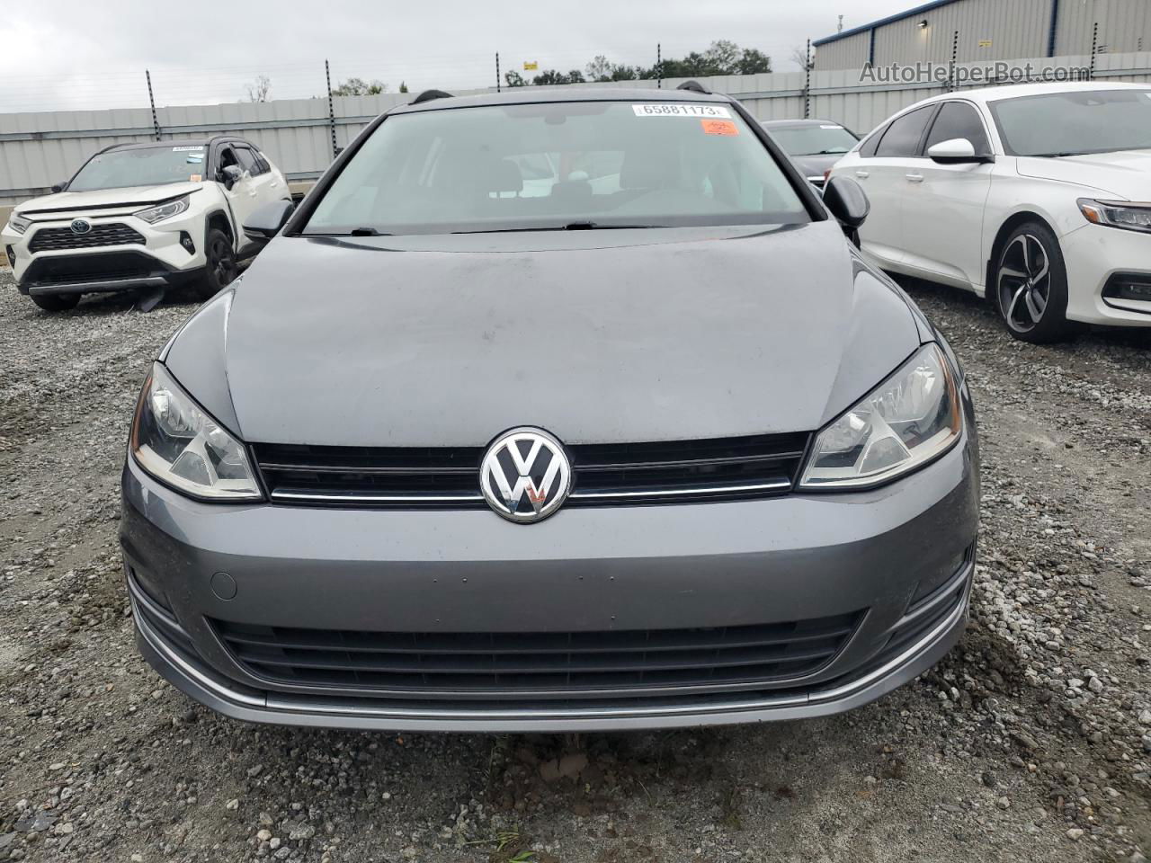 2016 Volkswagen Golf Sportwagen S Gray vin: 3VWC17AU6GM514489