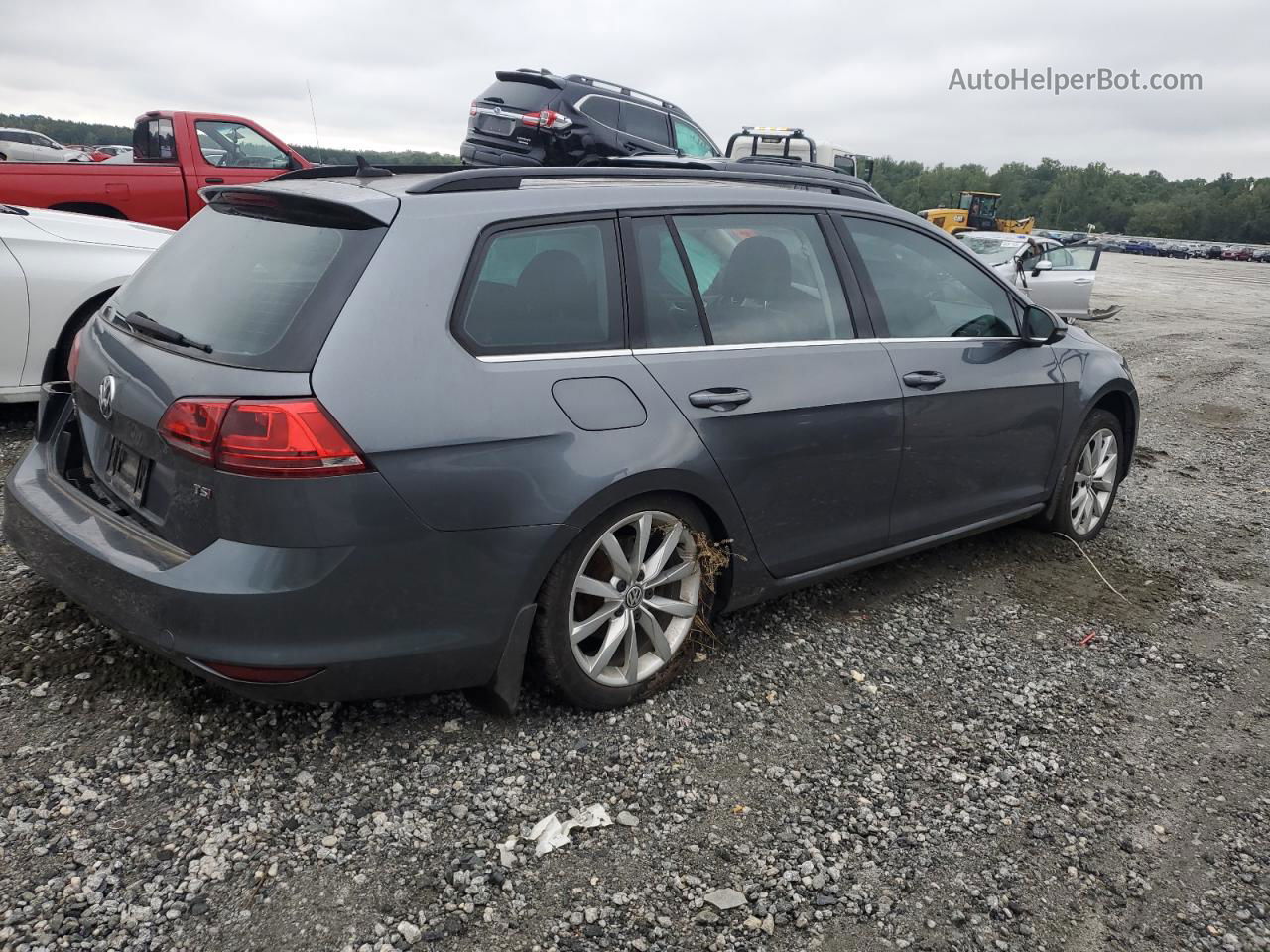 2016 Volkswagen Golf Sportwagen S Gray vin: 3VWC17AU6GM514489