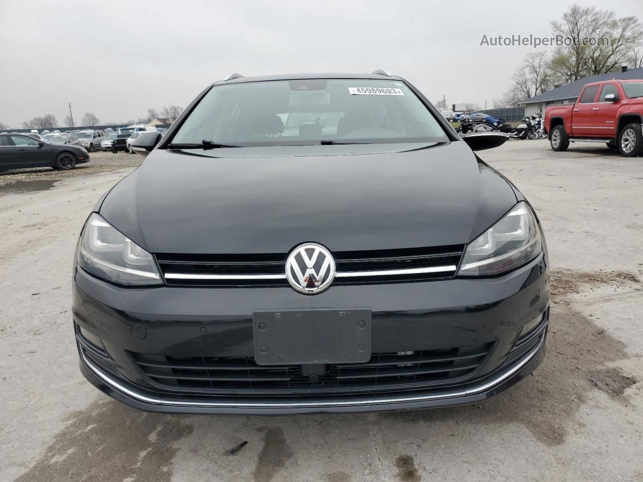 2016 Volkswagen Golf Sportwagen S Черный vin: 3VWC17AU6GM514976