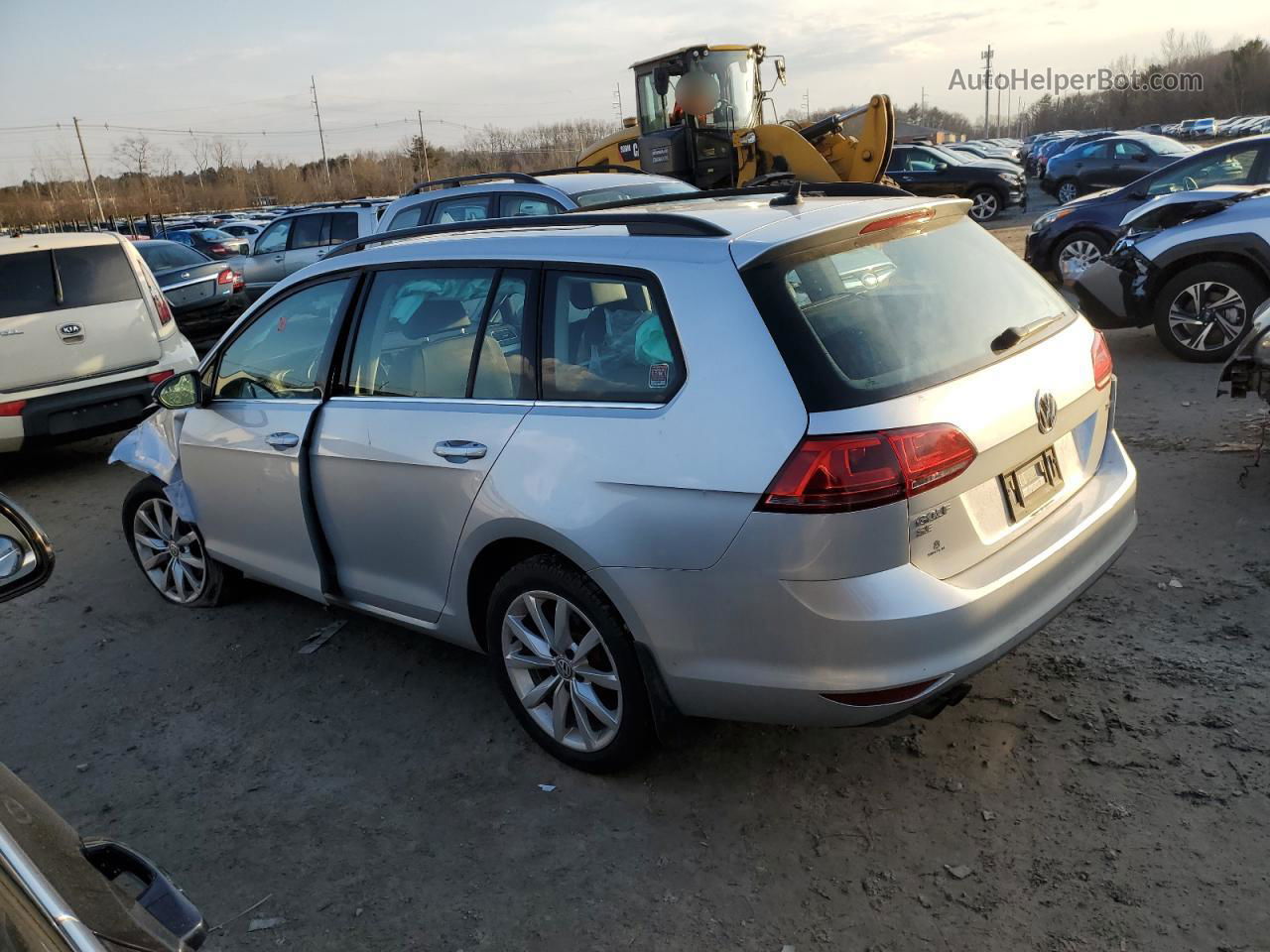 2016 Volkswagen Golf Sportwagen S Серебряный vin: 3VWC17AU6GM519465