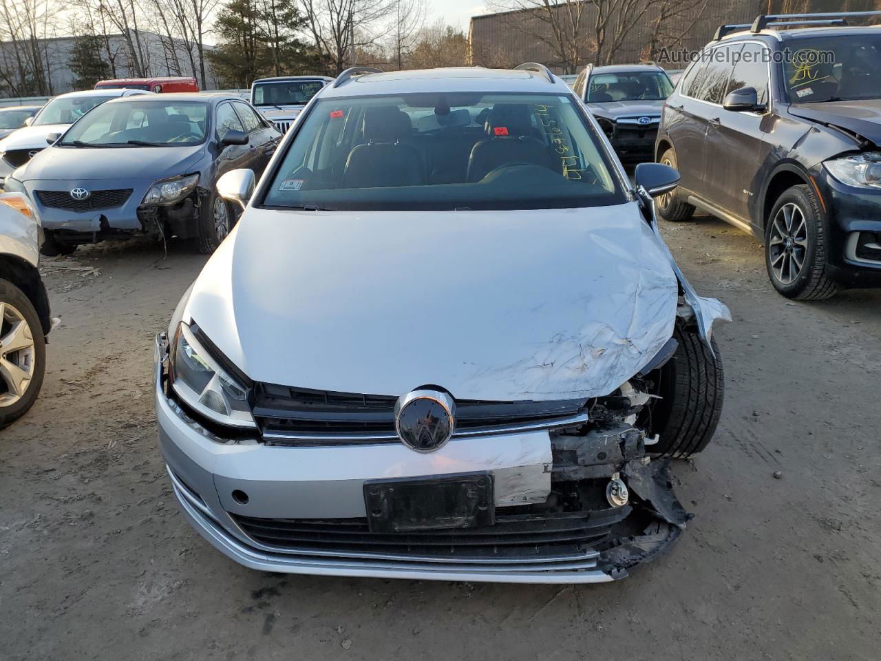 2016 Volkswagen Golf Sportwagen S Серебряный vin: 3VWC17AU6GM519465