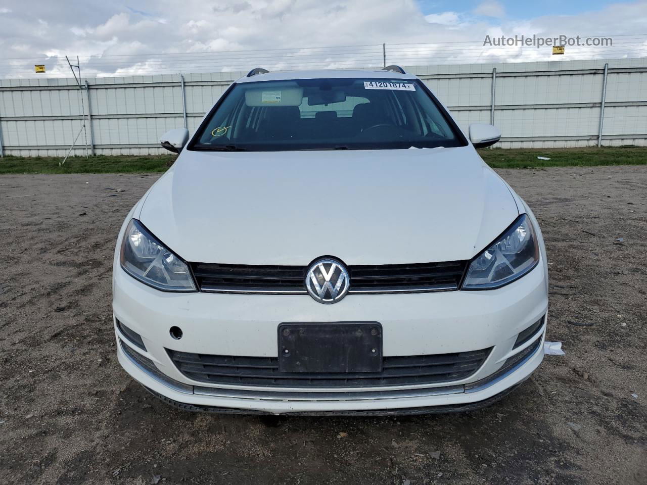 2017 Volkswagen Golf Sportwagen S White vin: 3VWC17AU6HM541886