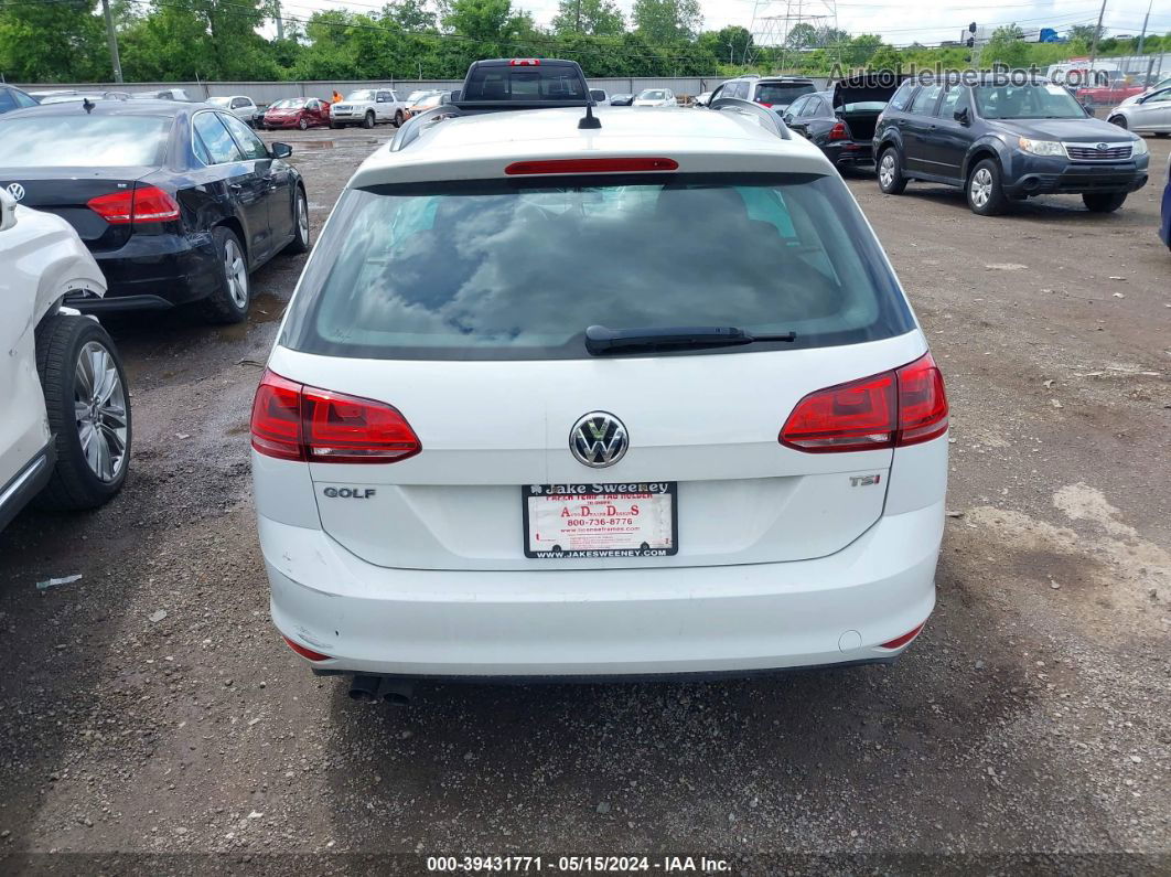 2016 Volkswagen Golf Sportwagen   White vin: 3VWC17AU7GM513870