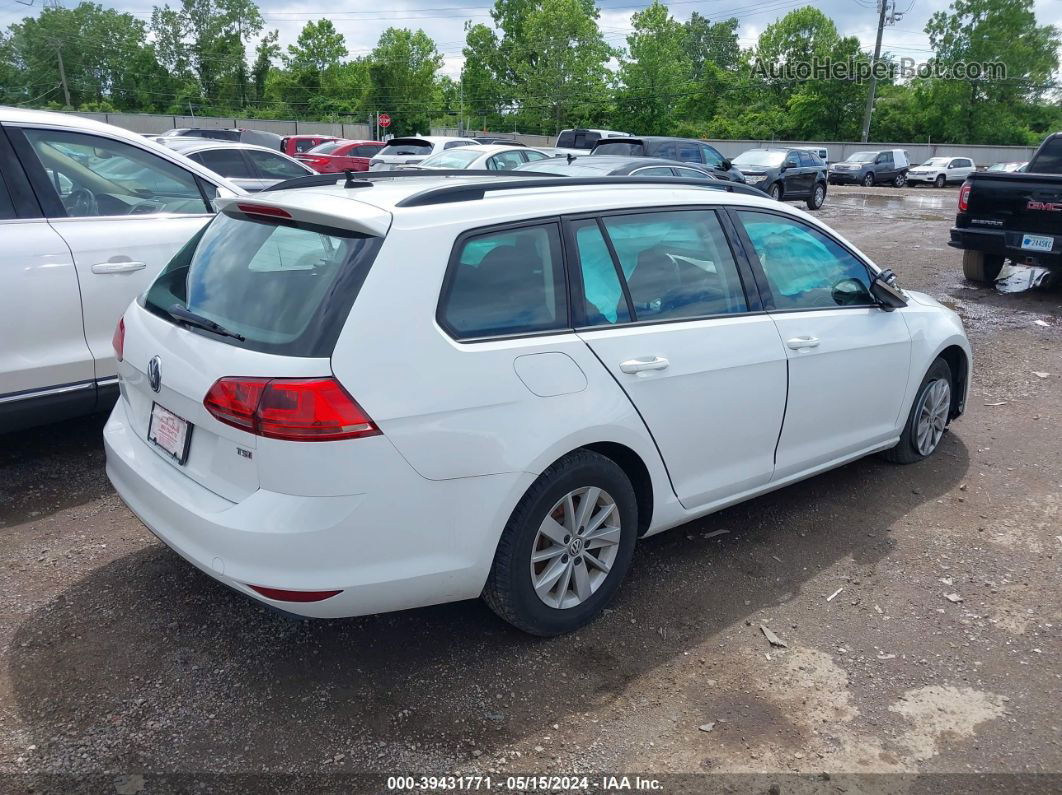 2016 Volkswagen Golf Sportwagen   Белый vin: 3VWC17AU7GM513870