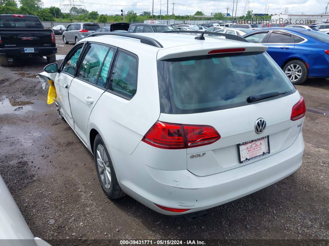 2016 Volkswagen Golf Sportwagen   White vin: 3VWC17AU7GM513870