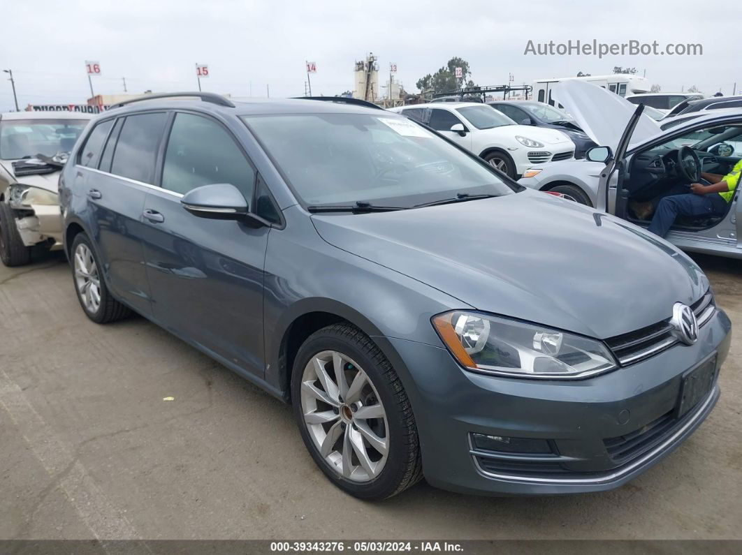 2016 Volkswagen Golf Sportwagen Tsi Se 4-door Gray vin: 3VWC17AU7GM518180