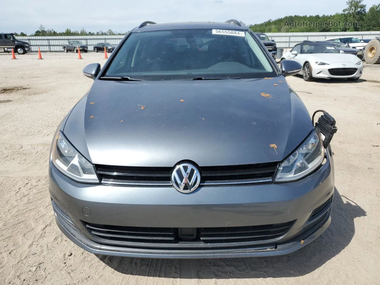 2016 Volkswagen Golf Sportwagen S Gray vin: 3VWC17AU7GM520768