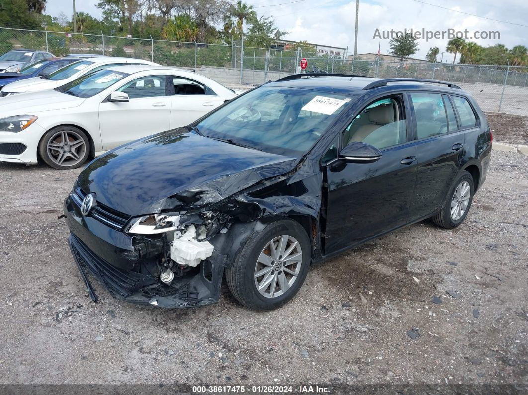 2015 Volkswagen Golf Sportwagen Tsi S 4-door Black vin: 3VWC17AU8FM503461