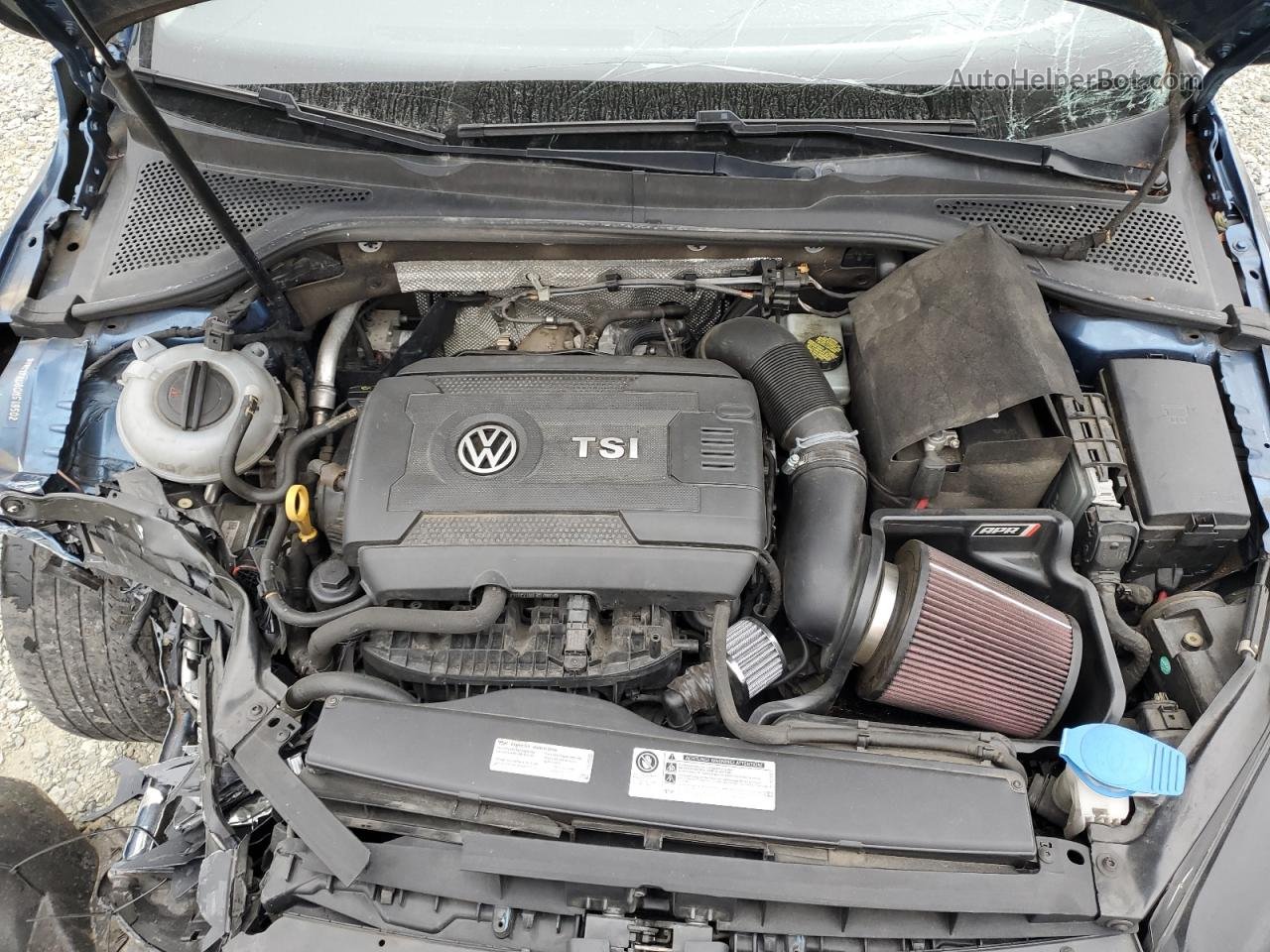 2016 Volkswagen Golf Sportwagen S Blue vin: 3VWC17AU8GM519502