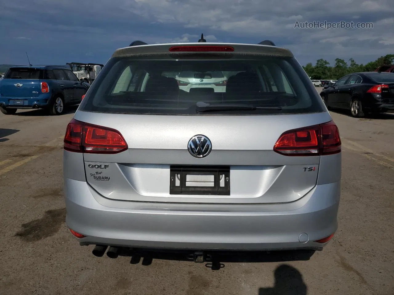 2017 Volkswagen Golf Sportwagen S Gray vin: 3VWC17AU9HM503486