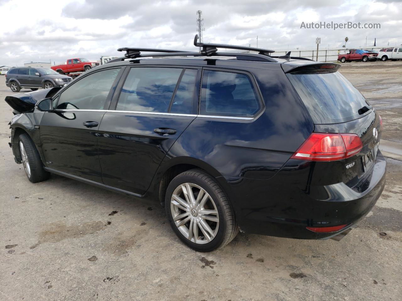 2016 Volkswagen Golf Sportwagen S Черный vin: 3VWC17AUXGM522188