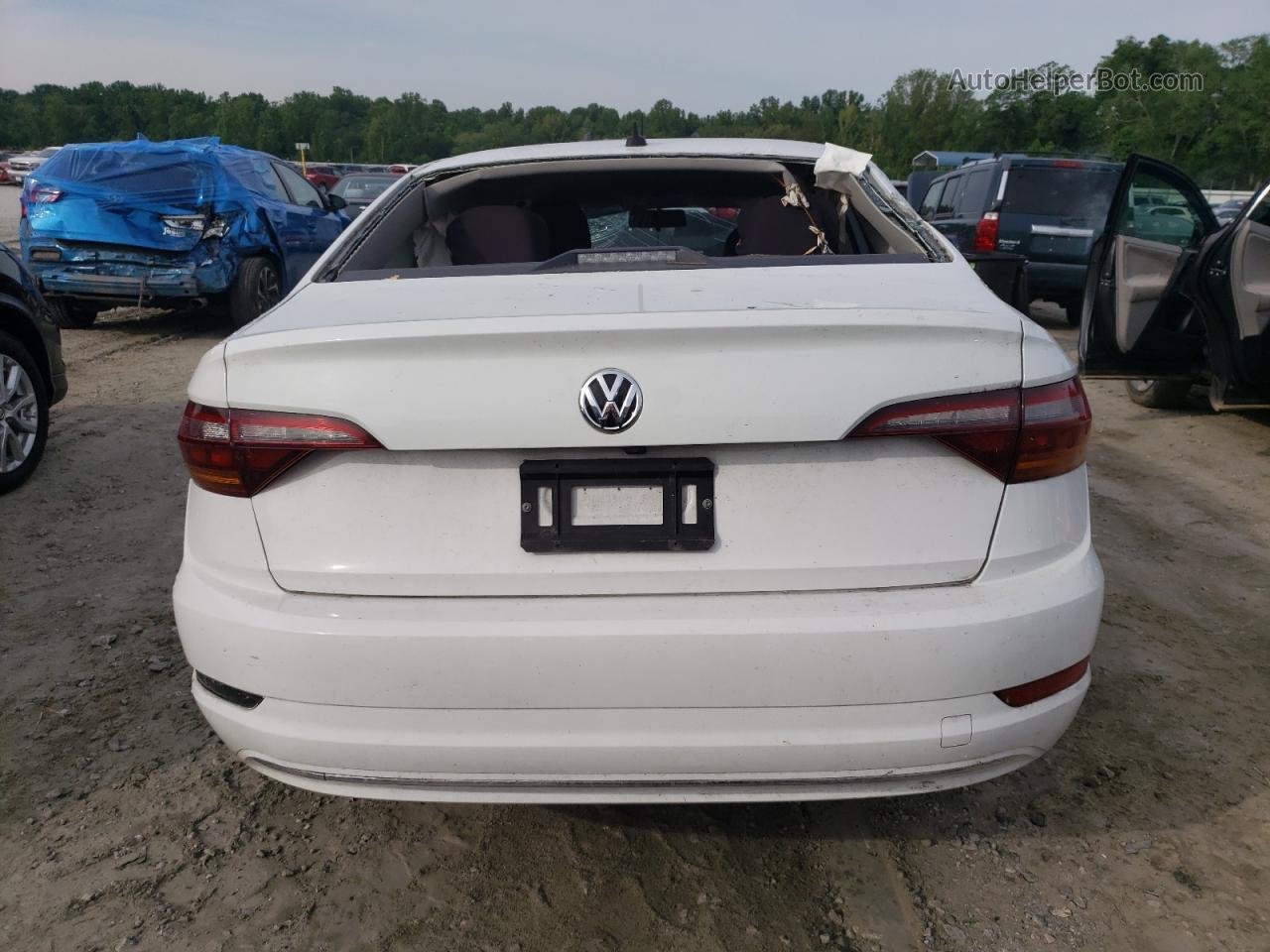 2019 Volkswagen Jetta S White vin: 3VWC57BU0KM020754
