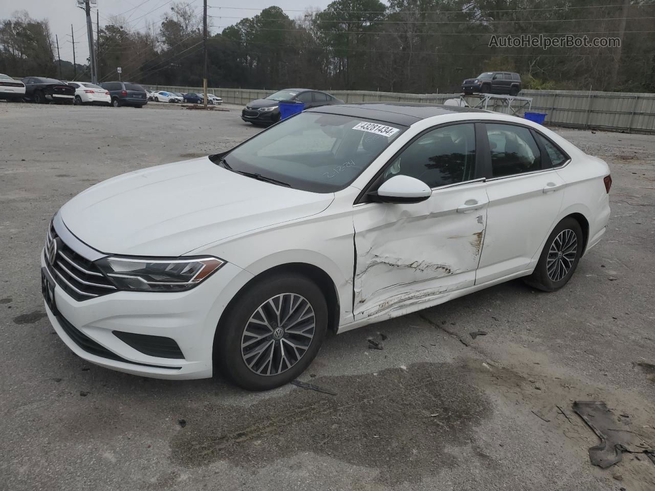 2019 Volkswagen Jetta S White vin: 3VWC57BU0KM026649