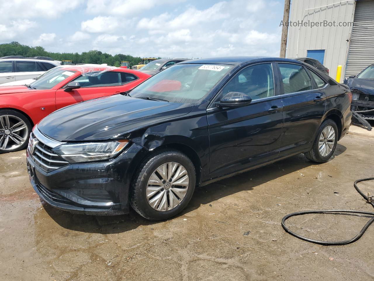 2019 Volkswagen Jetta S Black vin: 3VWC57BU0KM129893