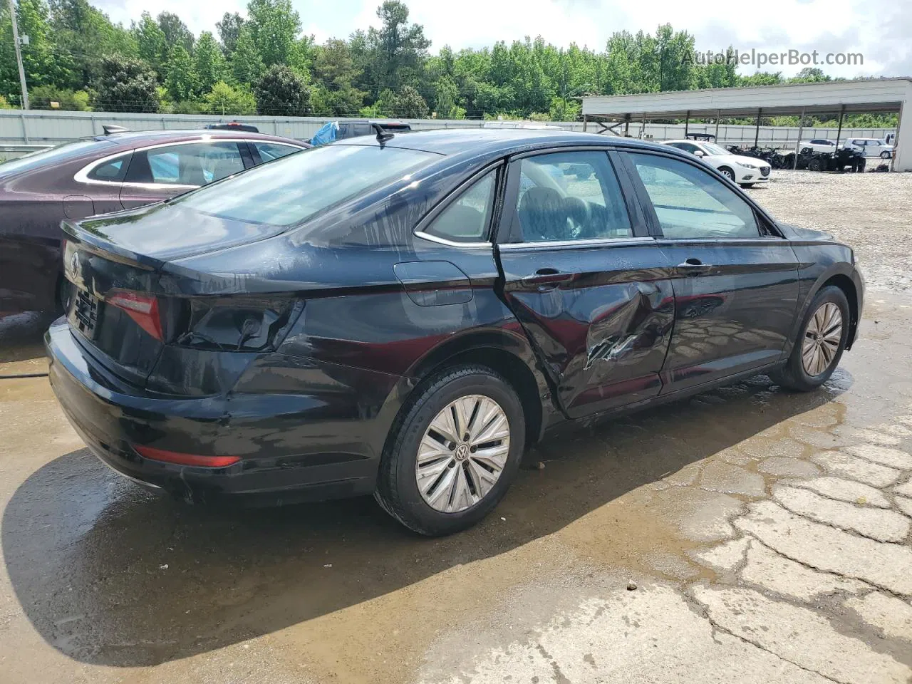 2019 Volkswagen Jetta S Black vin: 3VWC57BU0KM129893