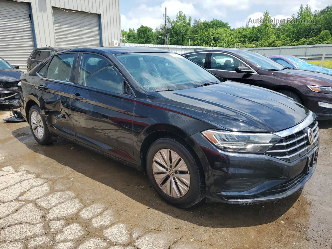 2019 Volkswagen Jetta S Black vin: 3VWC57BU0KM129893