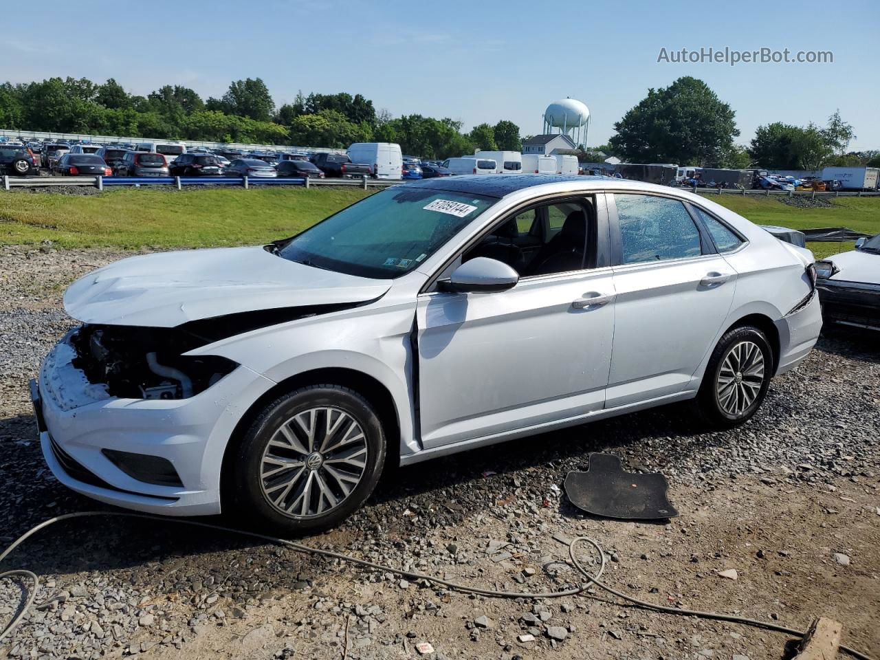 2019 Volkswagen Jetta S White vin: 3VWC57BU0KM130977