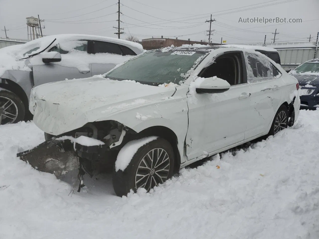 2019 Volkswagen Jetta S White vin: 3VWC57BU0KM153823