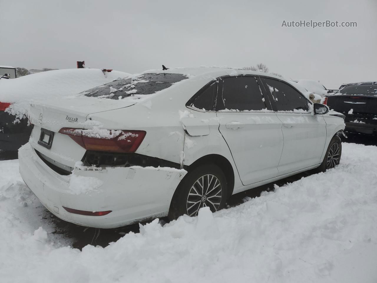 2019 Volkswagen Jetta S White vin: 3VWC57BU0KM153823