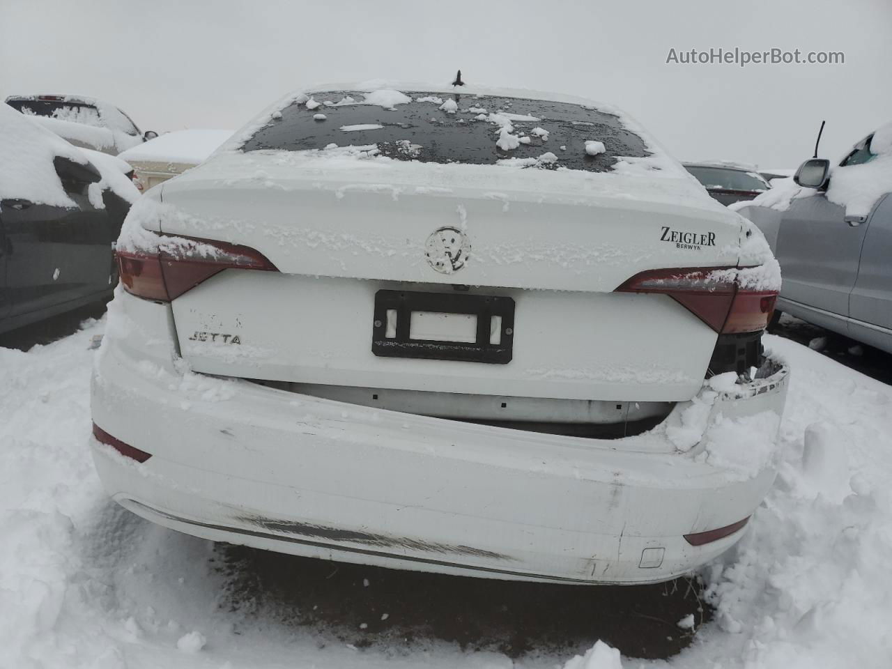 2019 Volkswagen Jetta S White vin: 3VWC57BU0KM153823