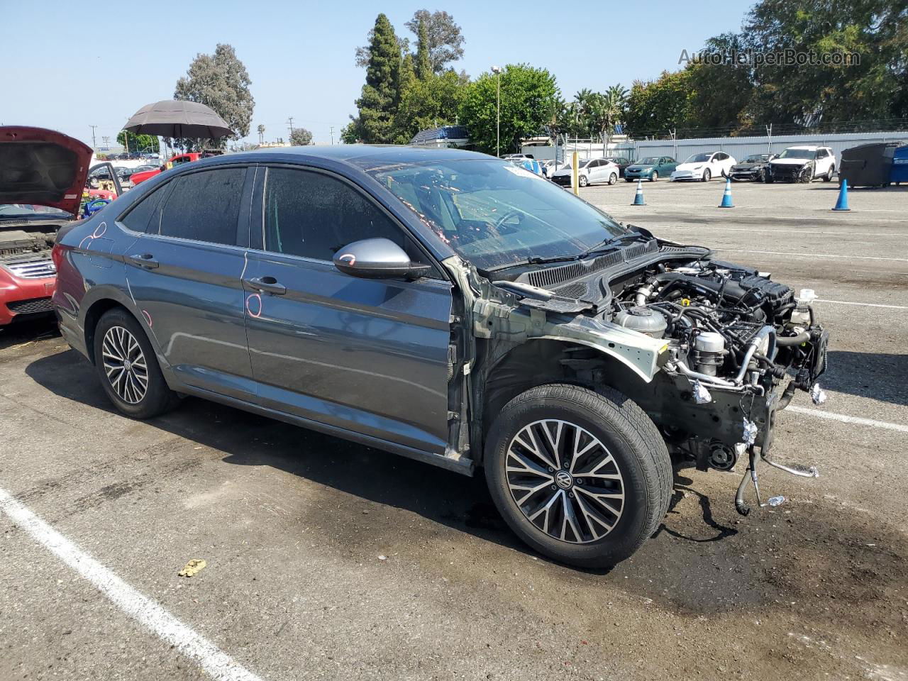 2019 Volkswagen Jetta S Gray vin: 3VWC57BU0KM154325