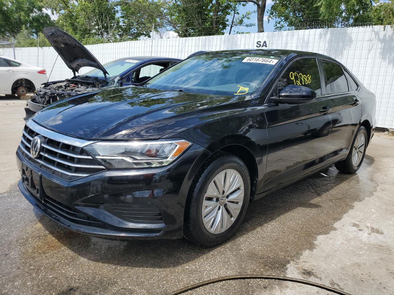 2019 Volkswagen Jetta S Black vin: 3VWC57BU0KM172856