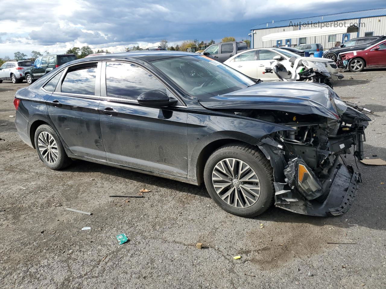 2019 Volkswagen Jetta S Black vin: 3VWC57BU0KM188362