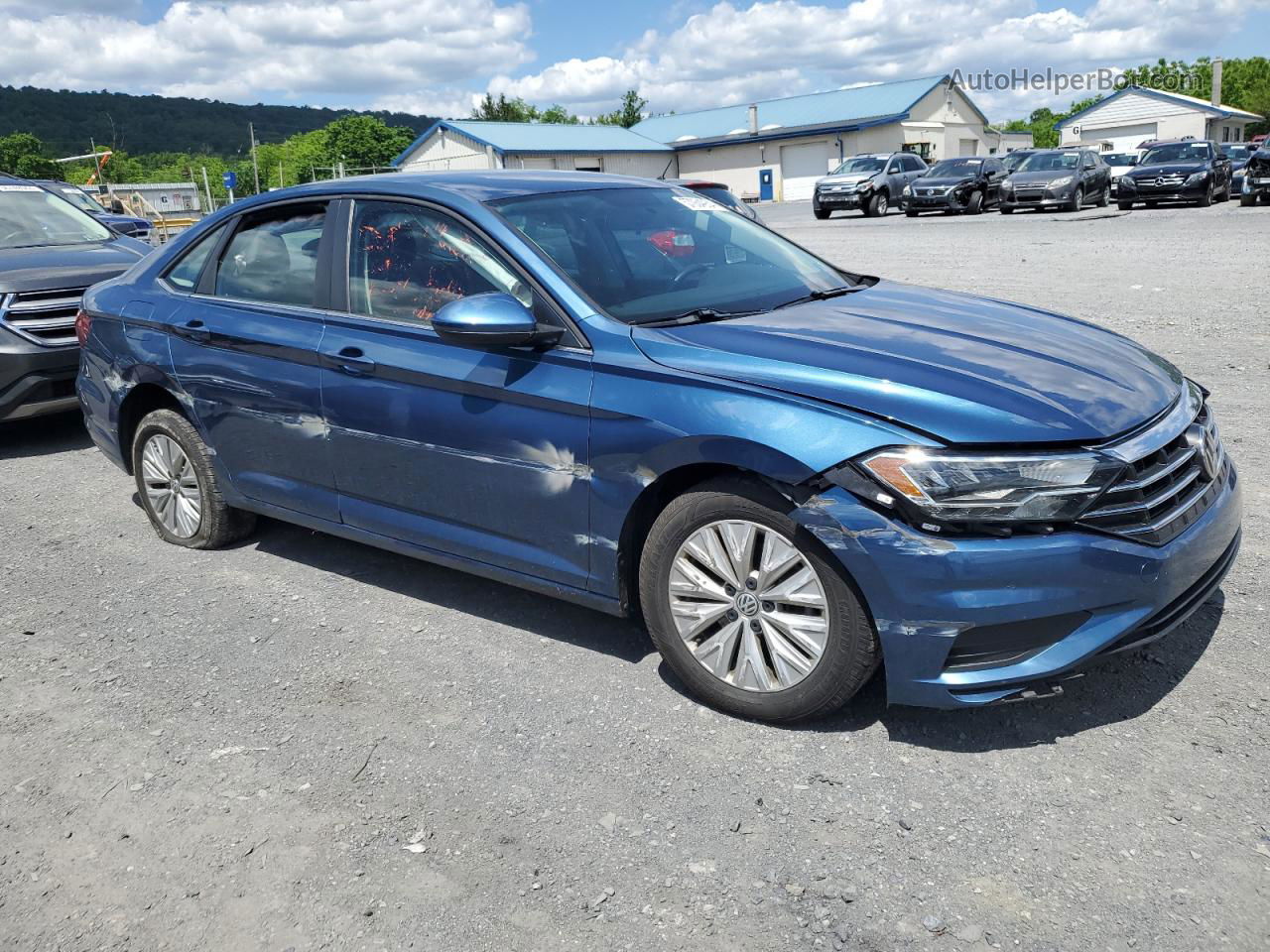 2019 Volkswagen Jetta S Blue vin: 3VWC57BU0KM211929