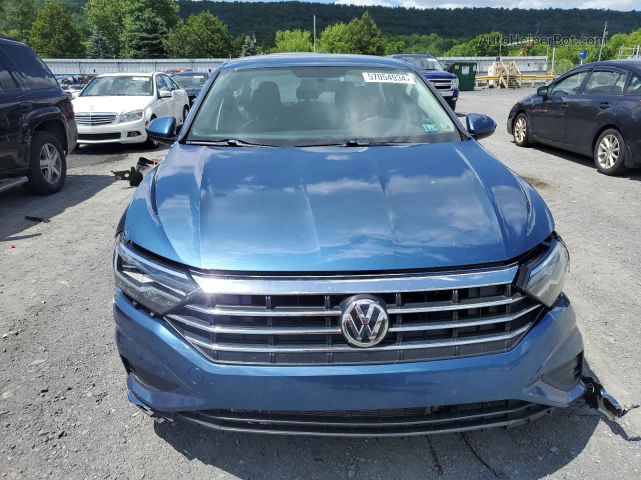 2019 Volkswagen Jetta S Blue vin: 3VWC57BU0KM211929