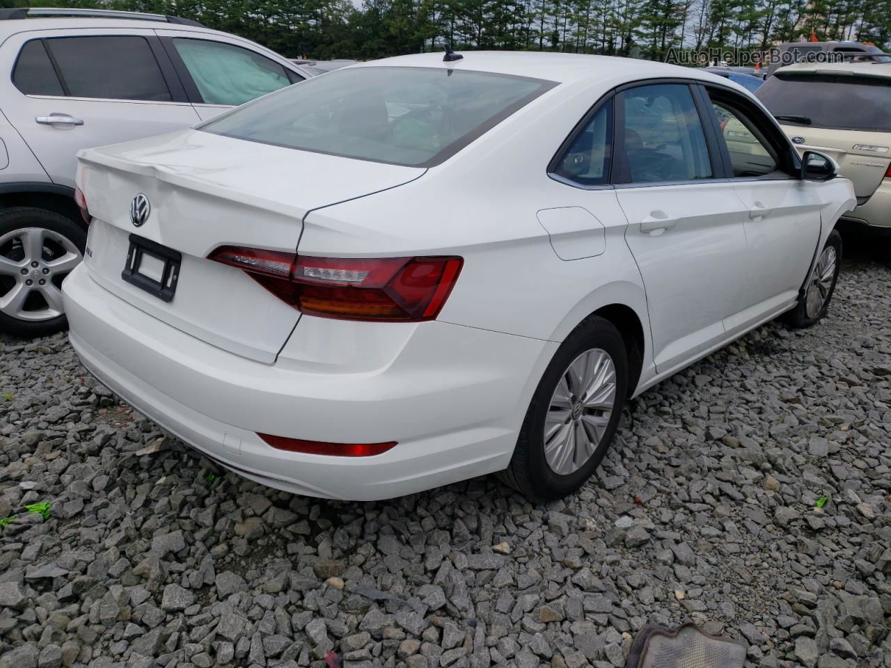 2019 Volkswagen Jetta S White vin: 3VWC57BU0KM235440