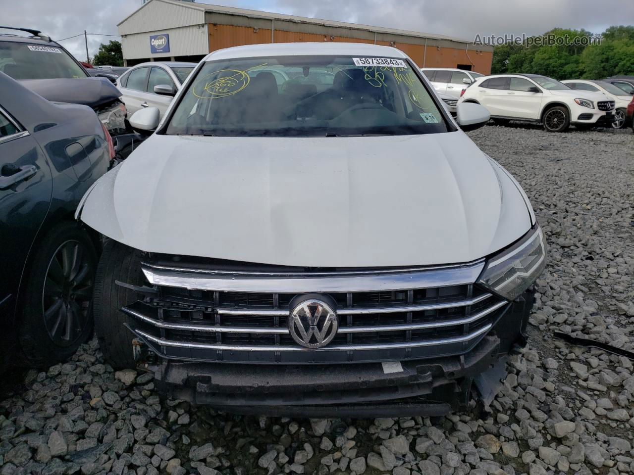 2019 Volkswagen Jetta S White vin: 3VWC57BU0KM235440